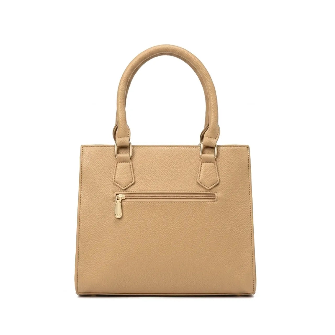 Bolsa Feminina Bege Estruturada Elegante Miss Dong