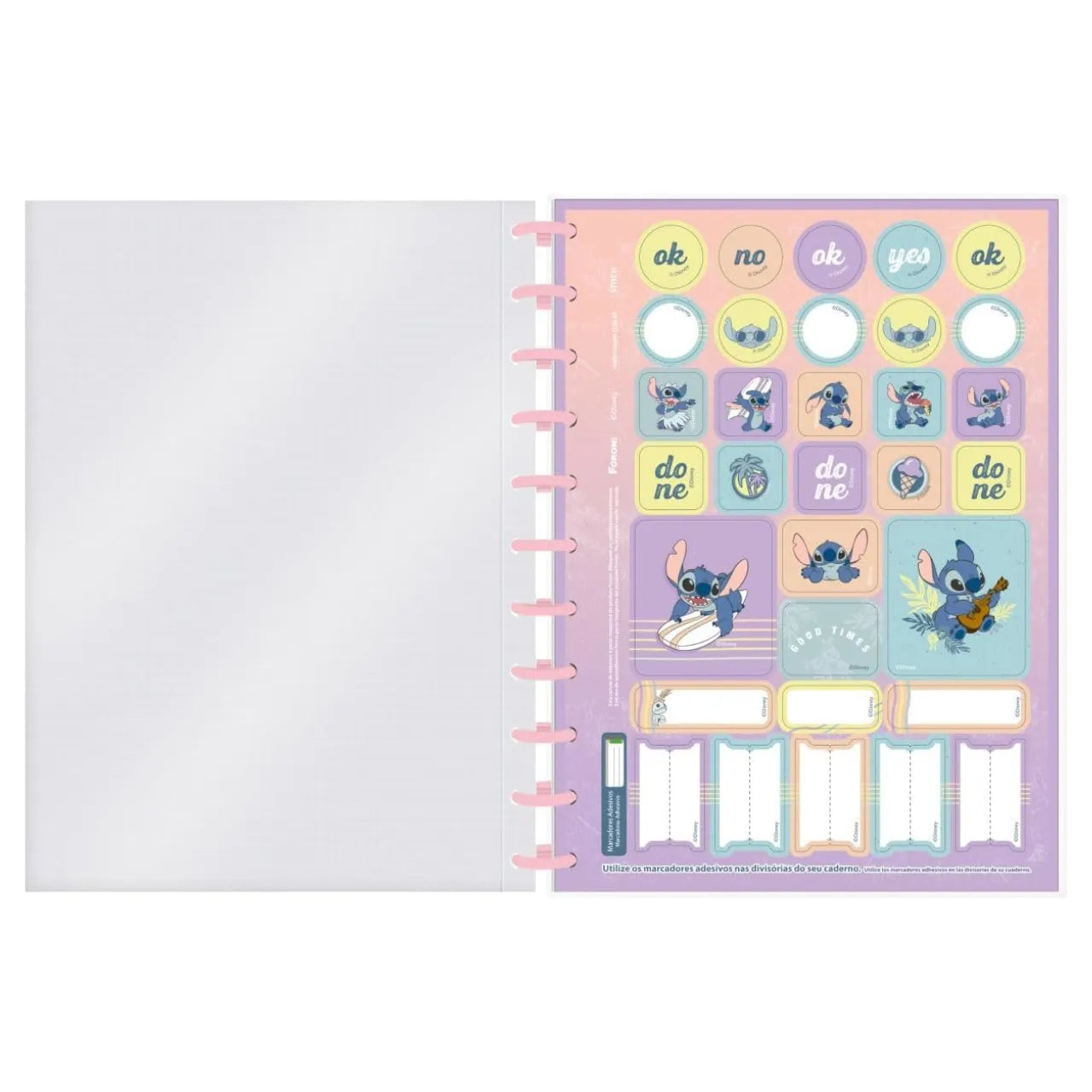 Caderno Universitário Discbook 1 Matéria Foroni Stitch