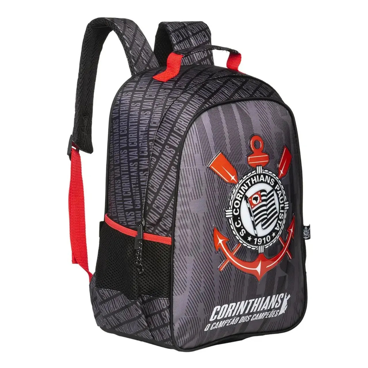Mochila de Costas Corinthians Xeryus Escolar e Casual