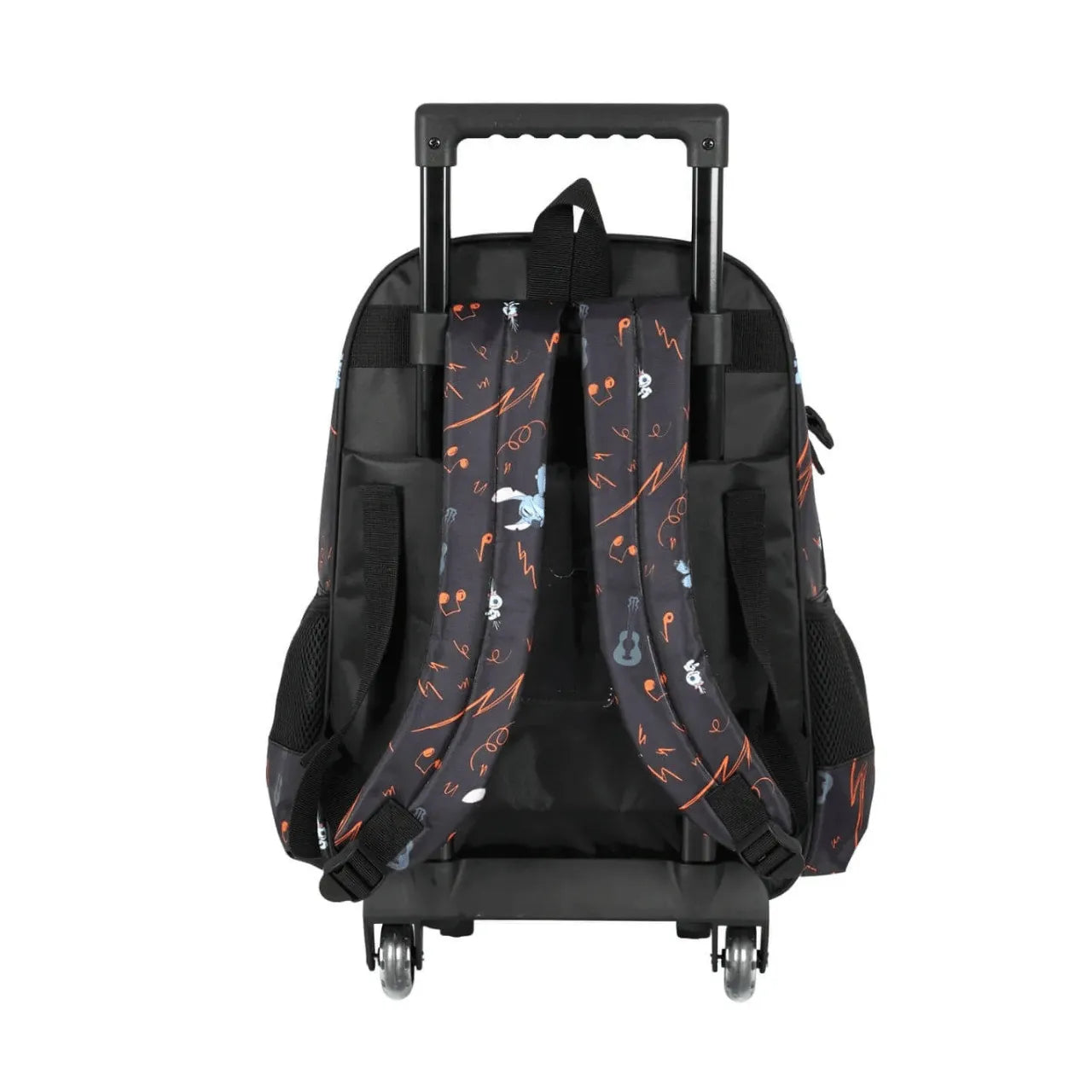 Kit Mochila de Roda Stitch Preto com Lancheira e Estojo Box