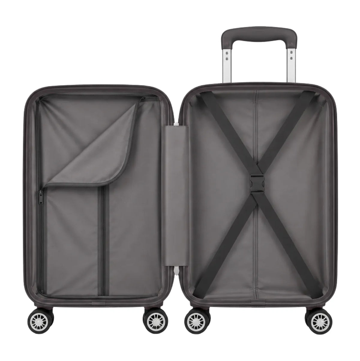 Mala de Viagem 10kg Grafite Policarbonato Hinza