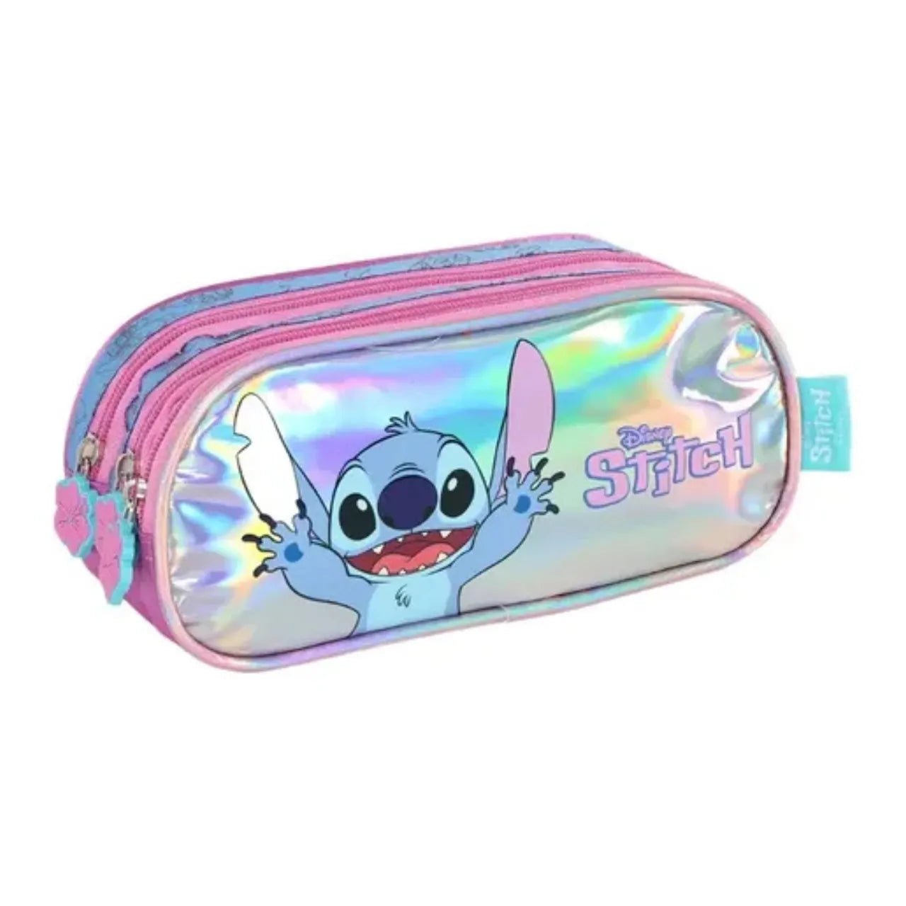 Kit Mochila Rodinha Stitch Roxo com Lancheira e Estojo Box
