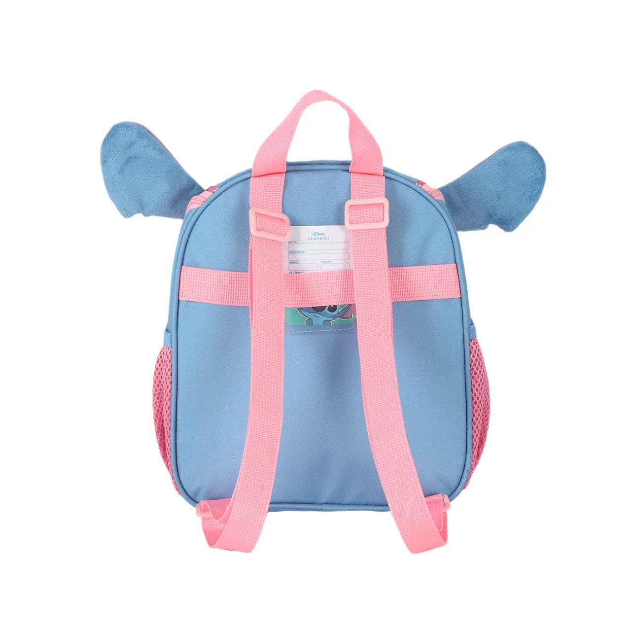 Kit Mochila de Roda Stitch Azul com Lancheira e Estojo Box