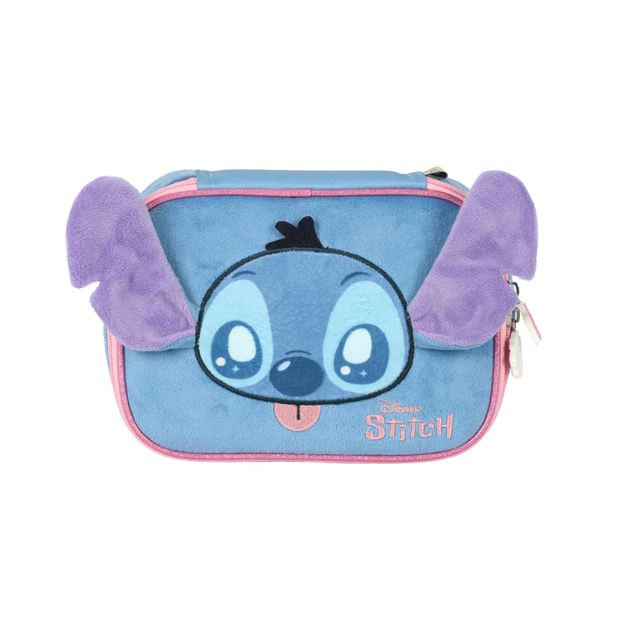 Kit Mochila de Roda Stitch Azul com Lancheira e Estojo Box