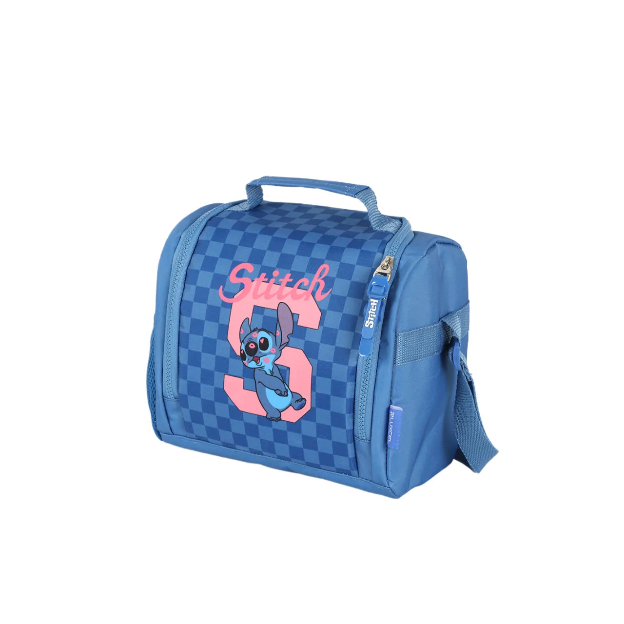 Kit Mochila de Roda Stitch Azul com Lancheira e Estojo Box