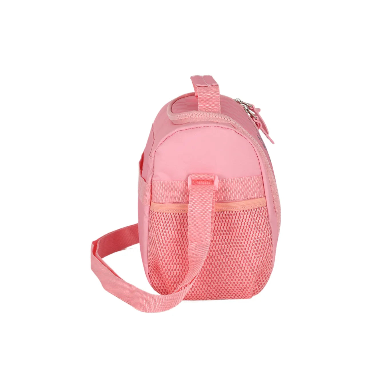 Kit Mochila Roda Stitch Rosa com Lancheira e Estojo Box