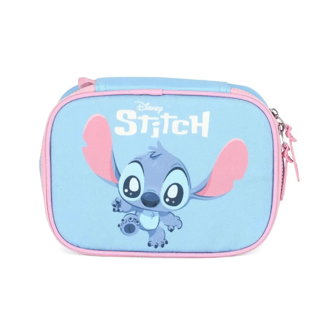 Kit Mochila de Roda Stitch Azul com Lancheira e Estojo Box