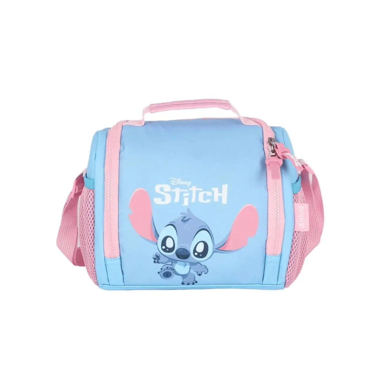 Kit Mochila de Roda Stitch Azul com Lancheira e Estojo Box