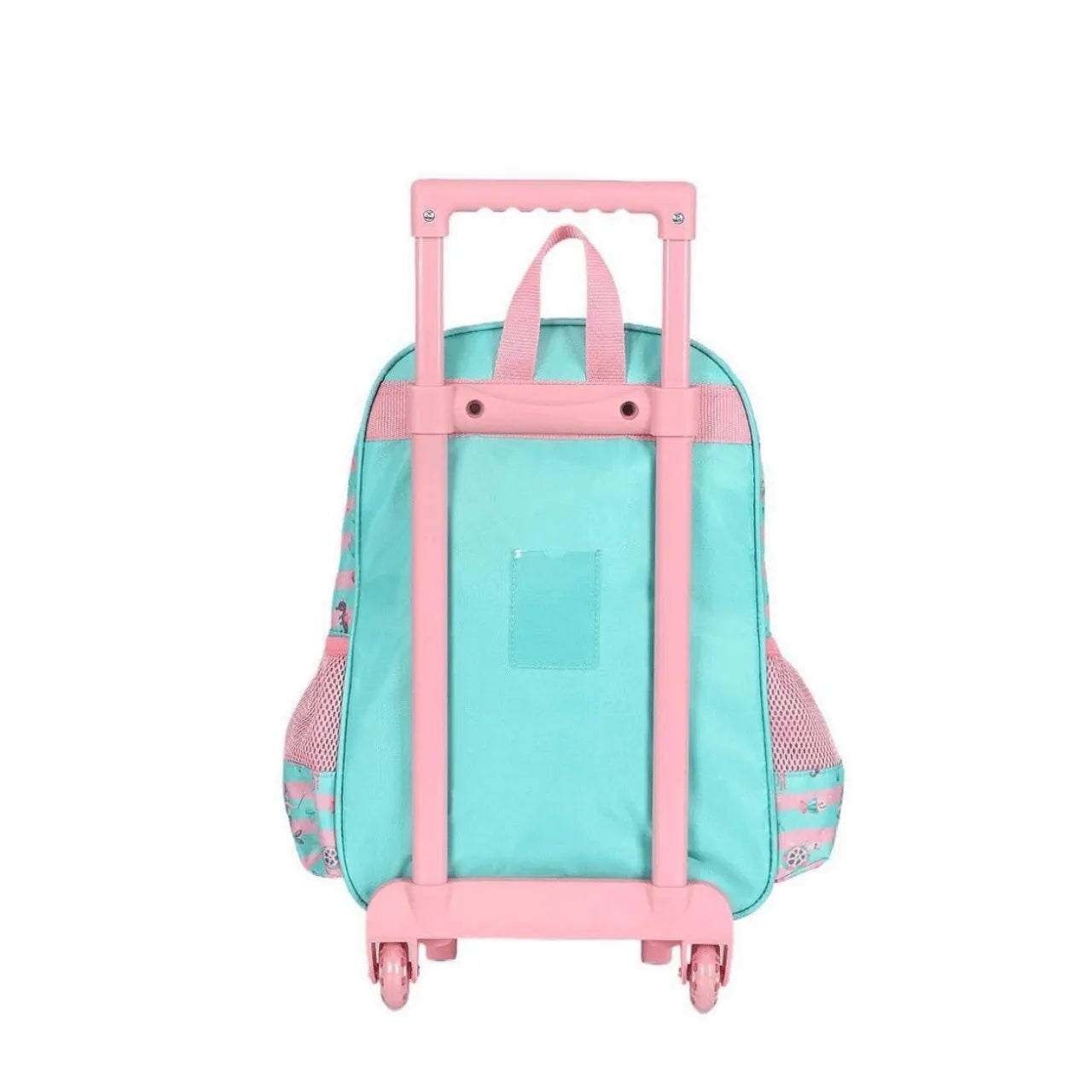 Kit Mochila Roda Sereia Verde com Lancheira e Estojo Box