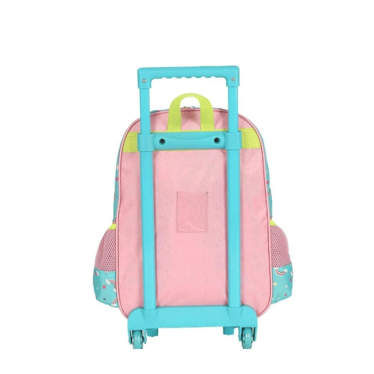 Kit Mochila Roda Unicórnio Rosa com Lancheira e Estojo Box