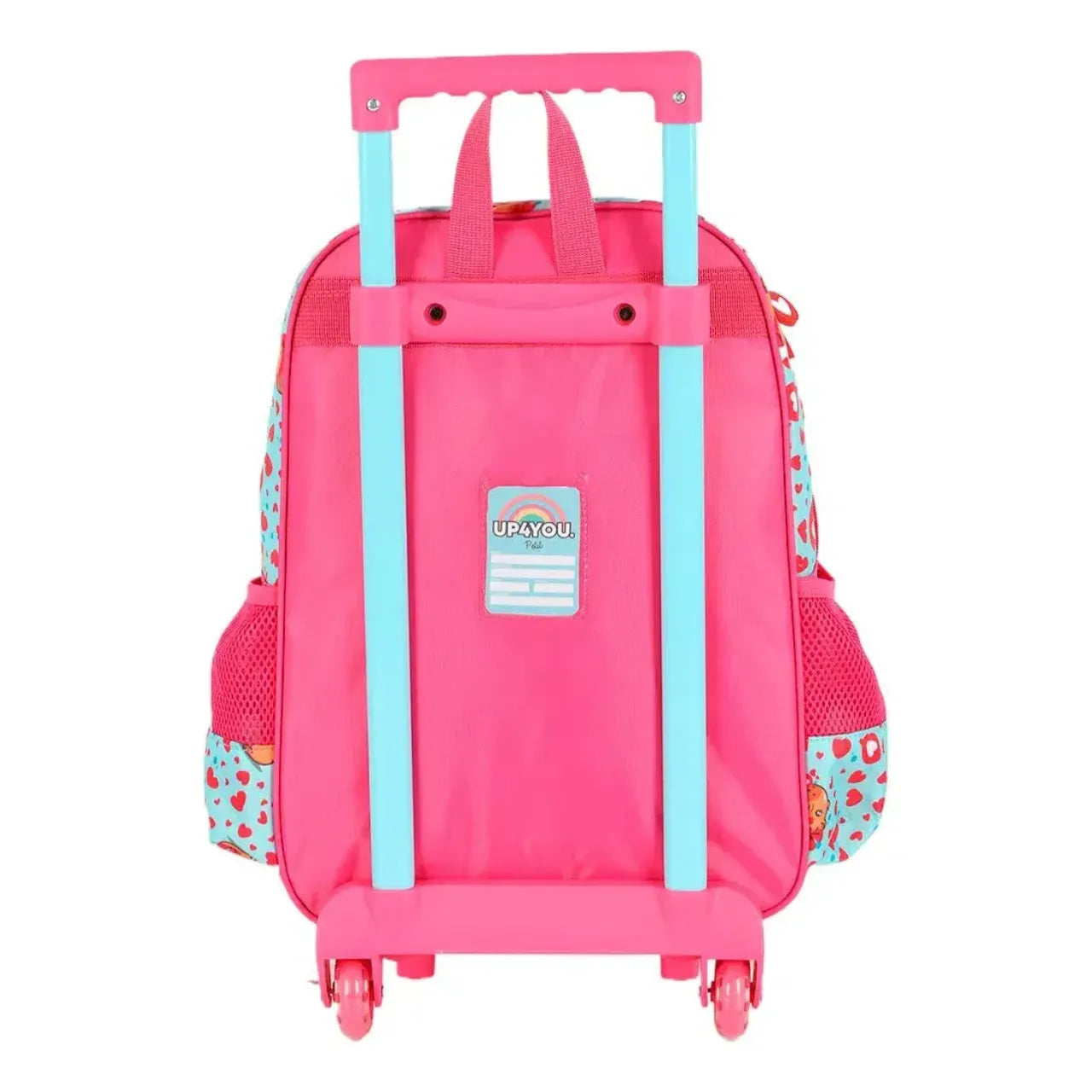 Kit Mochila Roda Capivara Pink com Lancheira e Estojo Box
