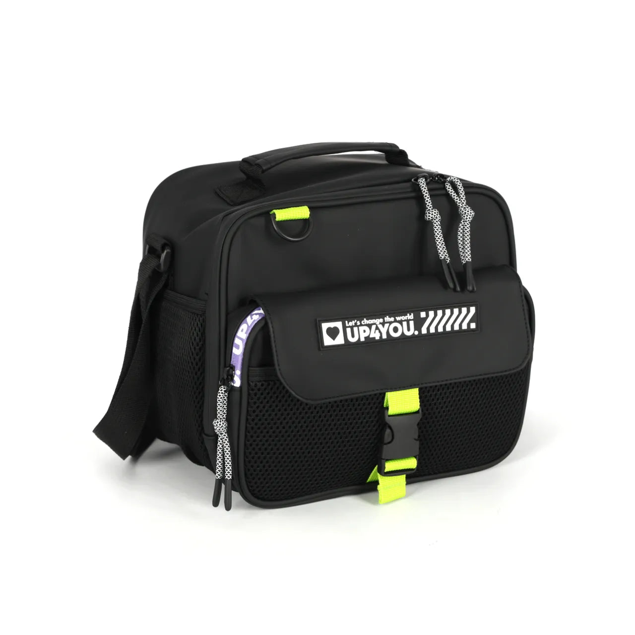 Kit Mochila Roda Up4You Preta com Lancheira e Estojo Box