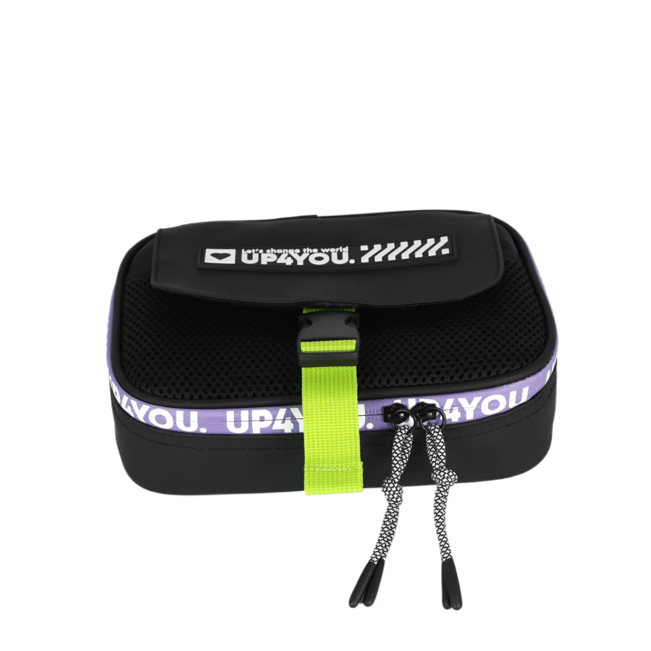 Kit Mochila Roda Up4You Preta com Lancheira e Estojo Box