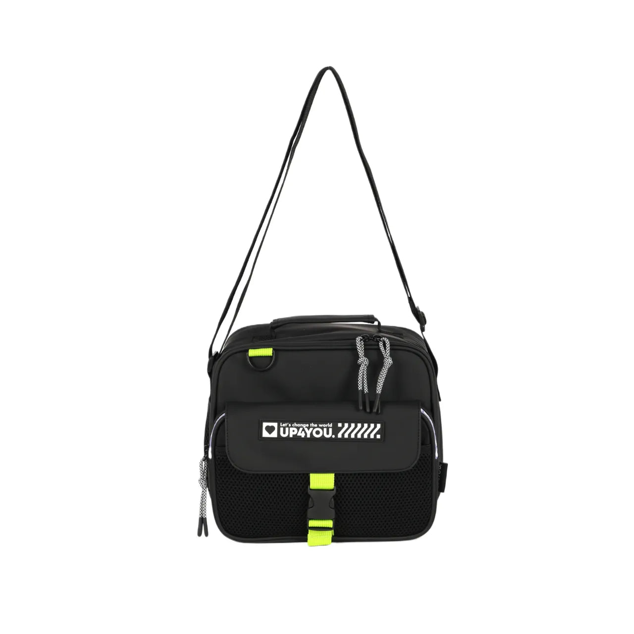Kit Mochila Roda Up4You Preta com Lancheira e Estojo Box