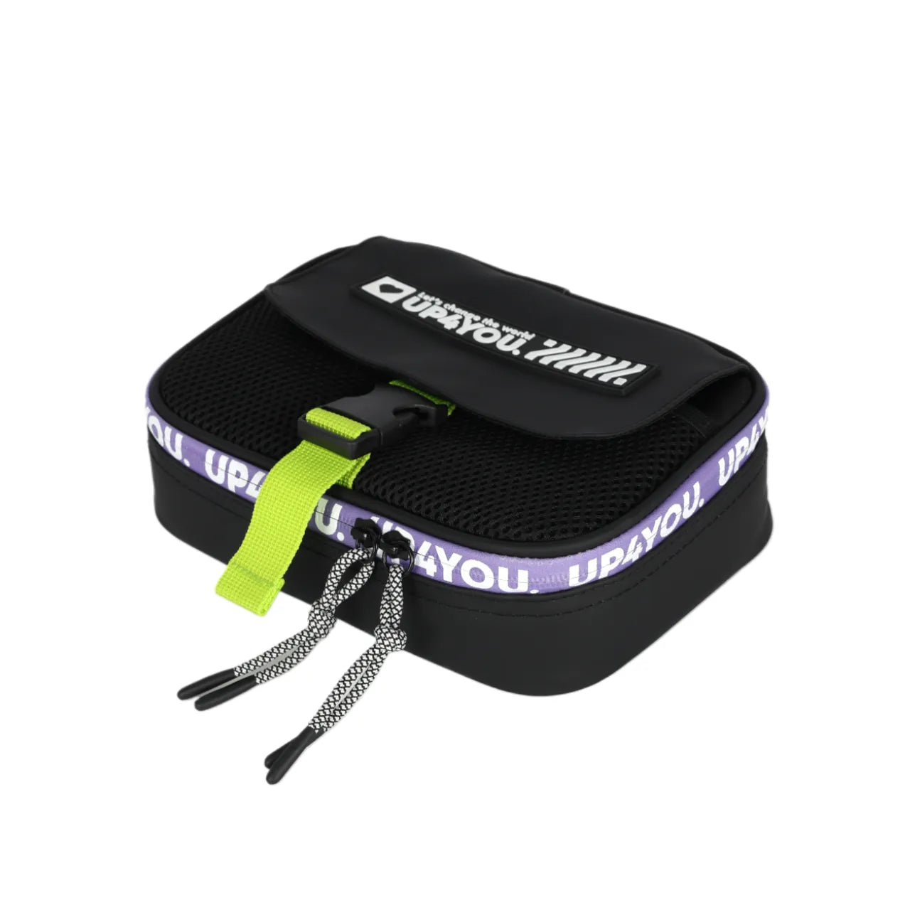 Kit Mochila Roda Up4You Preta com Lancheira e Estojo Box