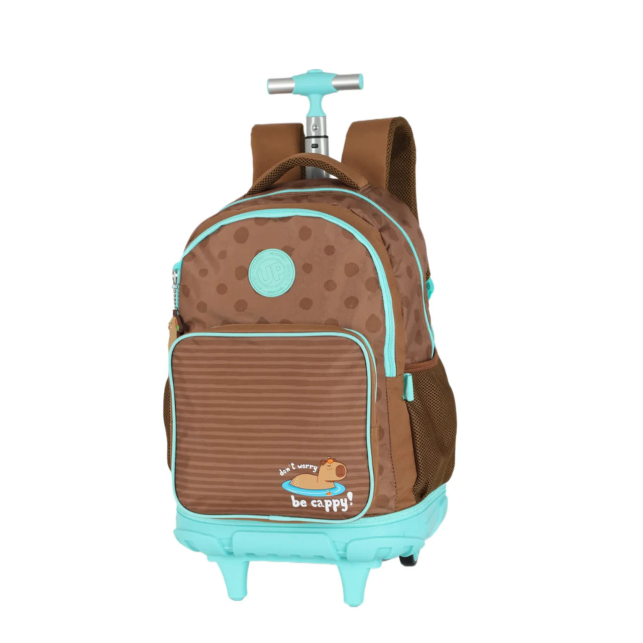 Kit Mochila Roda Capivara Verde com Lancheira e Estojo Box
