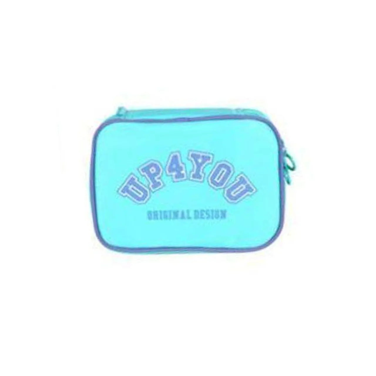 Kit Mochila Roda Up4You Turquesa com Lancheira e Estojo Box