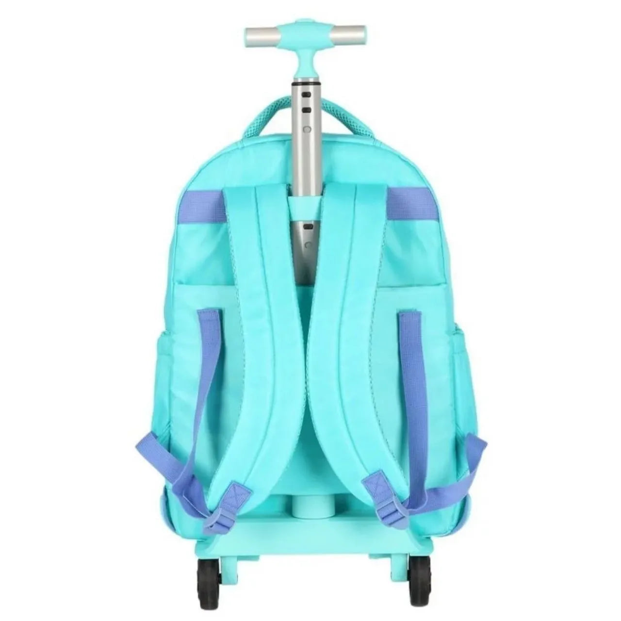 Kit Mochila Roda Up4You Turquesa com Lancheira e Estojo Box