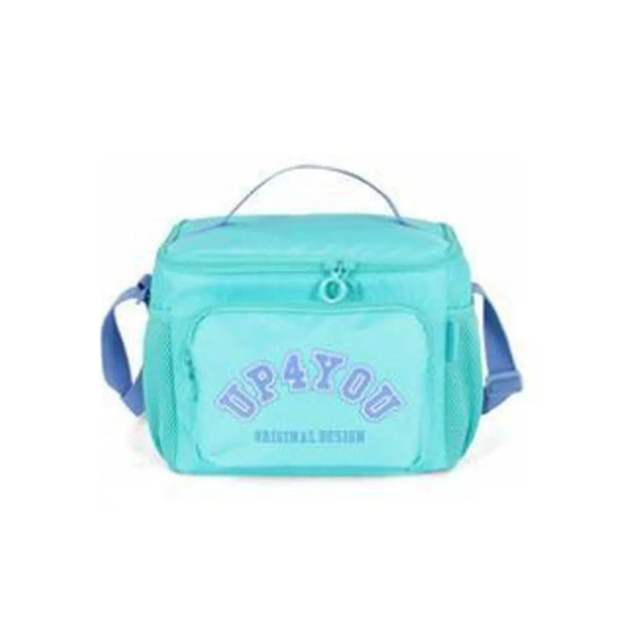 Kit Mochila Roda Up4You Turquesa com Lancheira e Estojo Box