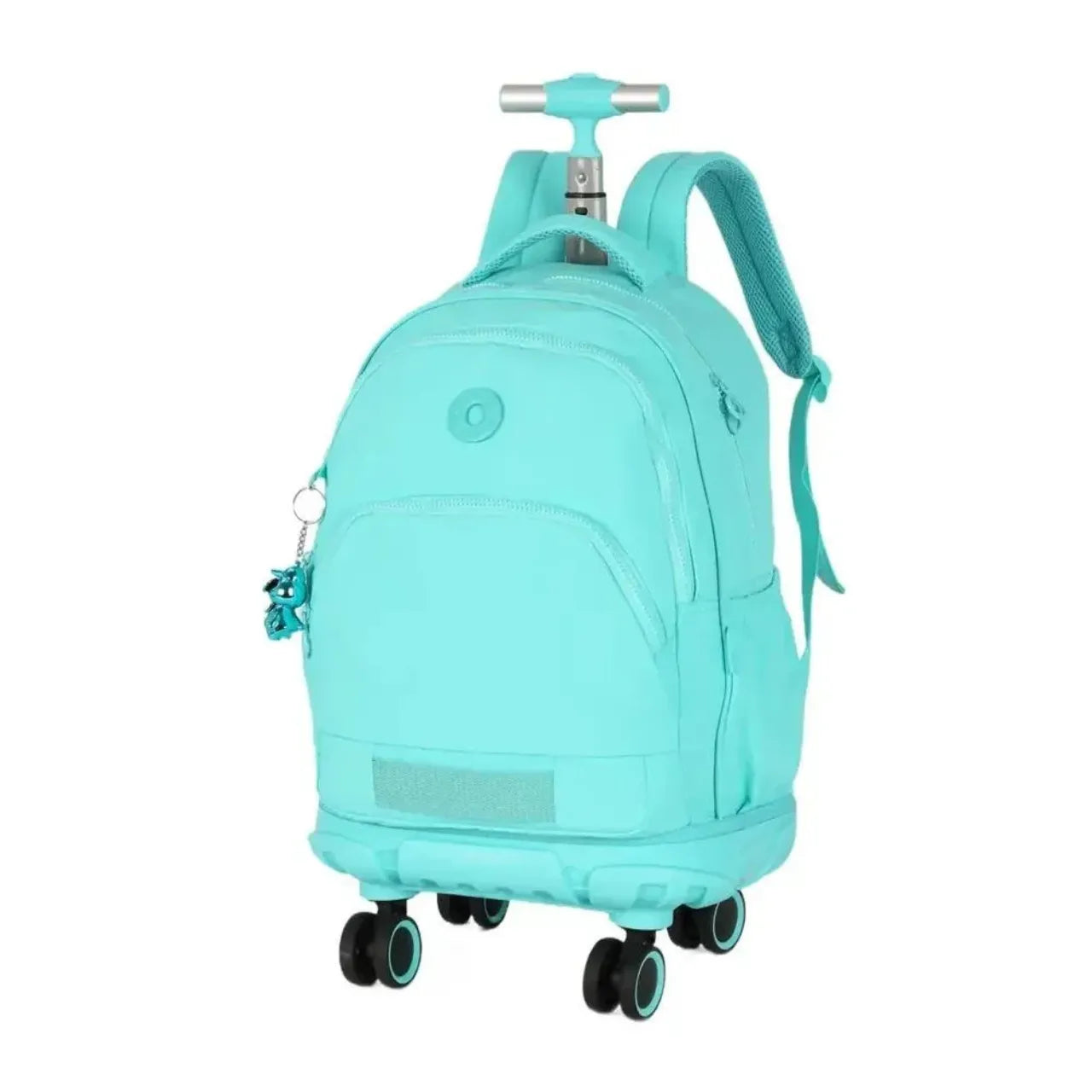Kit Mochila Roda Up4You Turquesa com Lancheira e Estojo Box