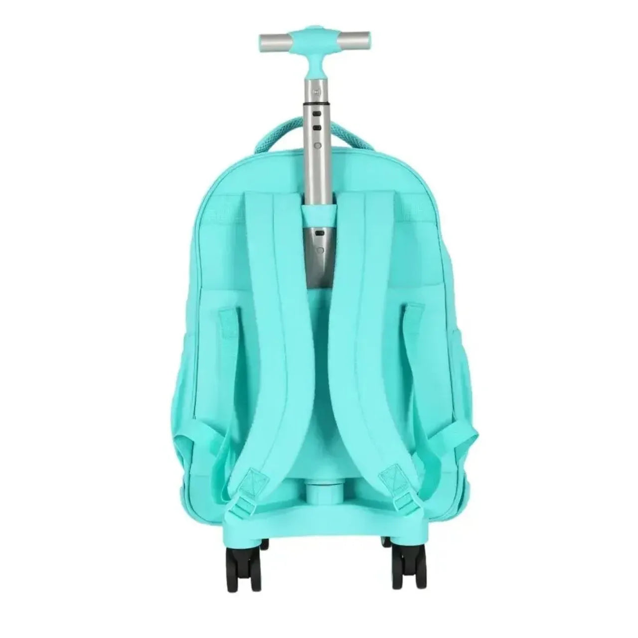 Kit Mochila Roda Up4You Turquesa com Lancheira e Estojo Box
