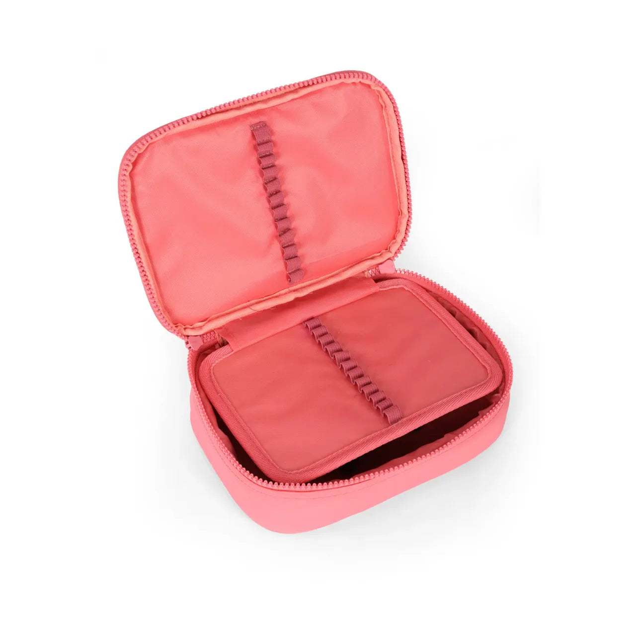 Kit Mochila Roda Up4You Salmão com Lancheira e Estojo Box