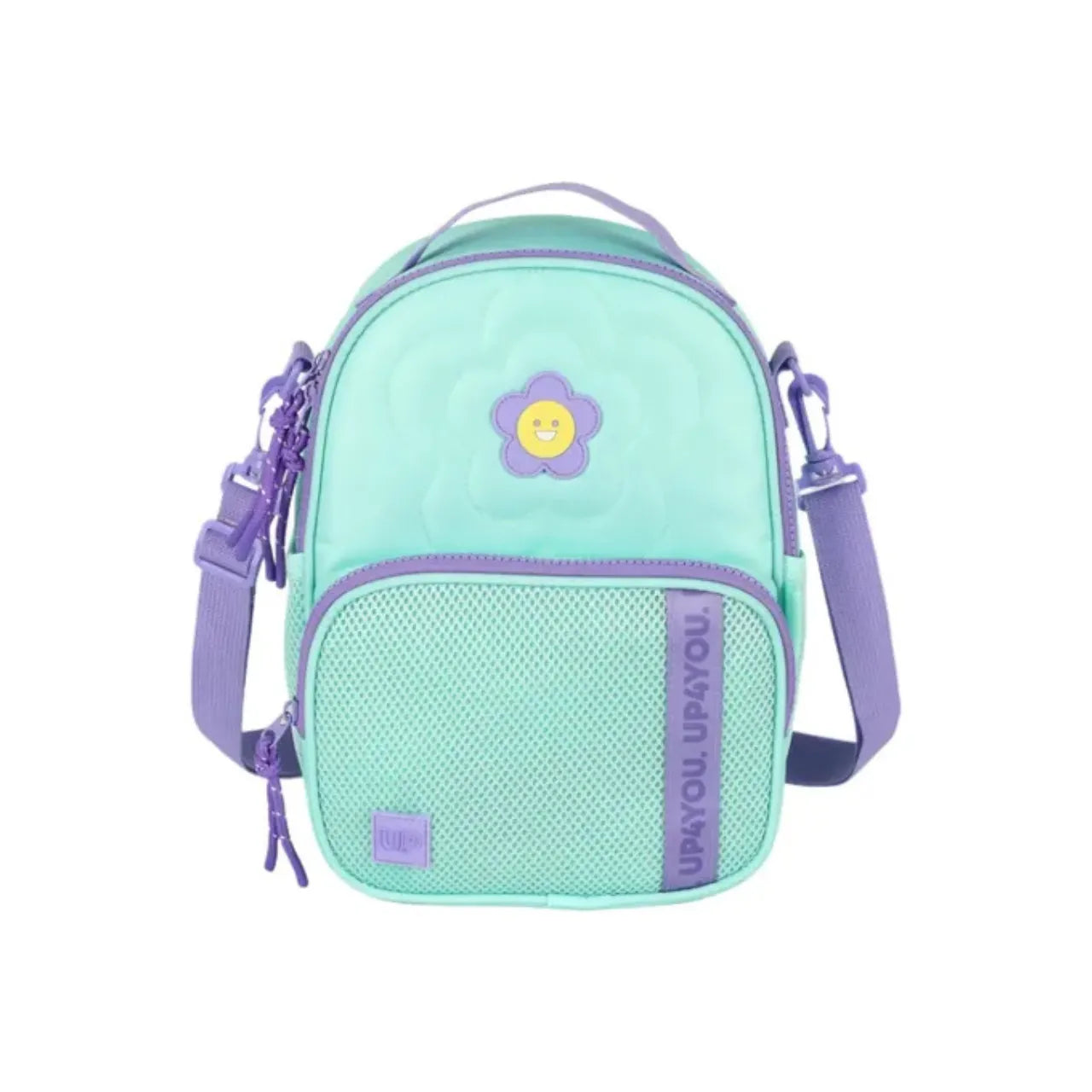 Kit Mochila Roda Up4You Turquesa com Lancheira e Estojo Box