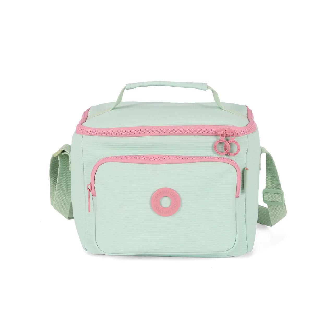 Kit Mochila de Roda Luara Verde com Lancheira e Estojo Box