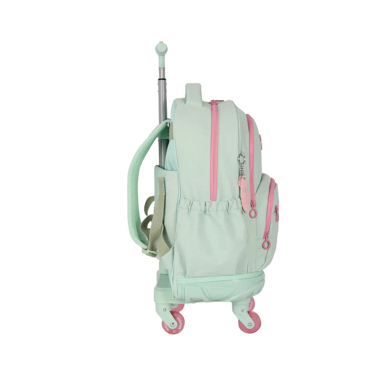 Kit Mochila de Roda Luara Verde com Lancheira e Estojo Box