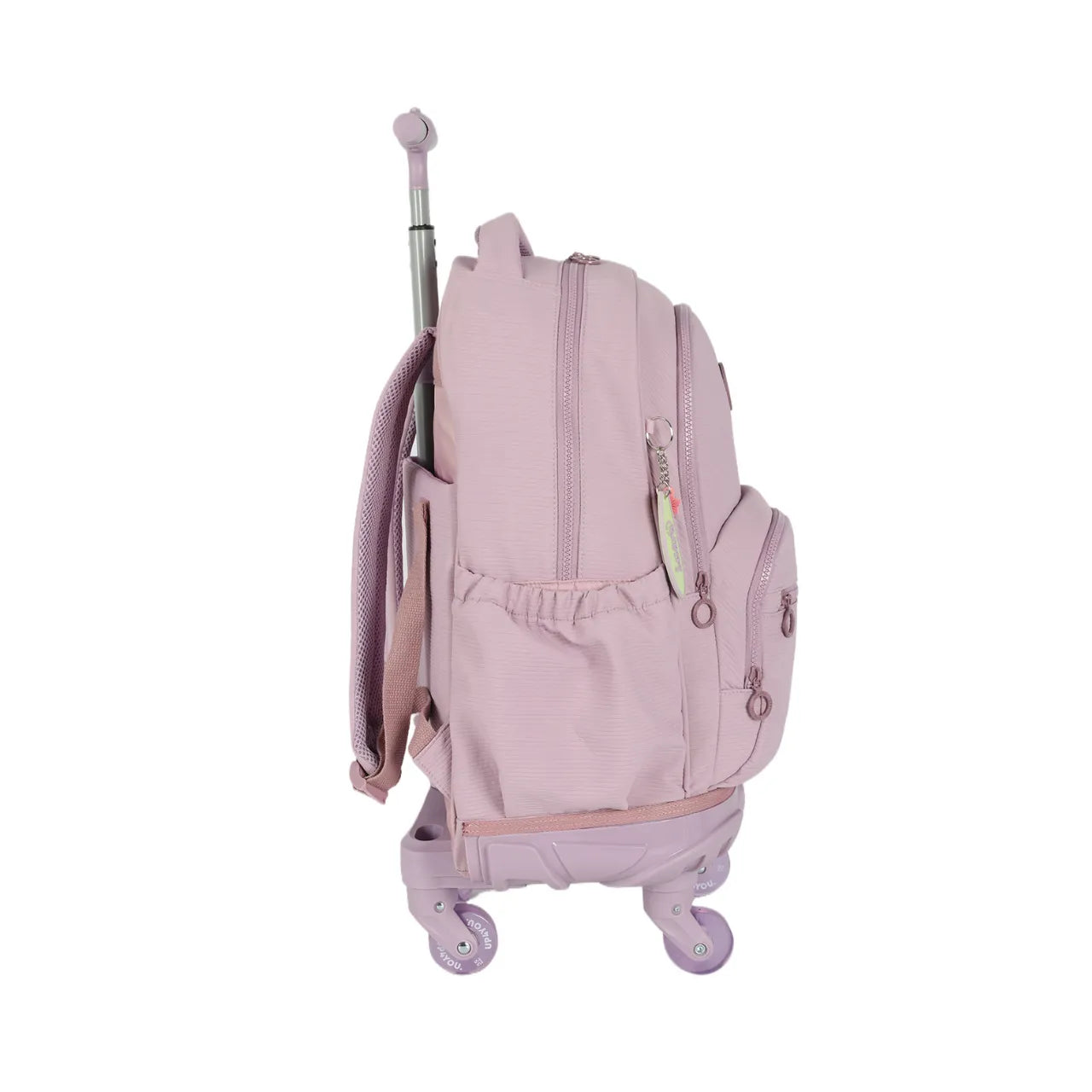 Kit Mochila de Rodas Luara Roxa com Lancheira e Estojo Box