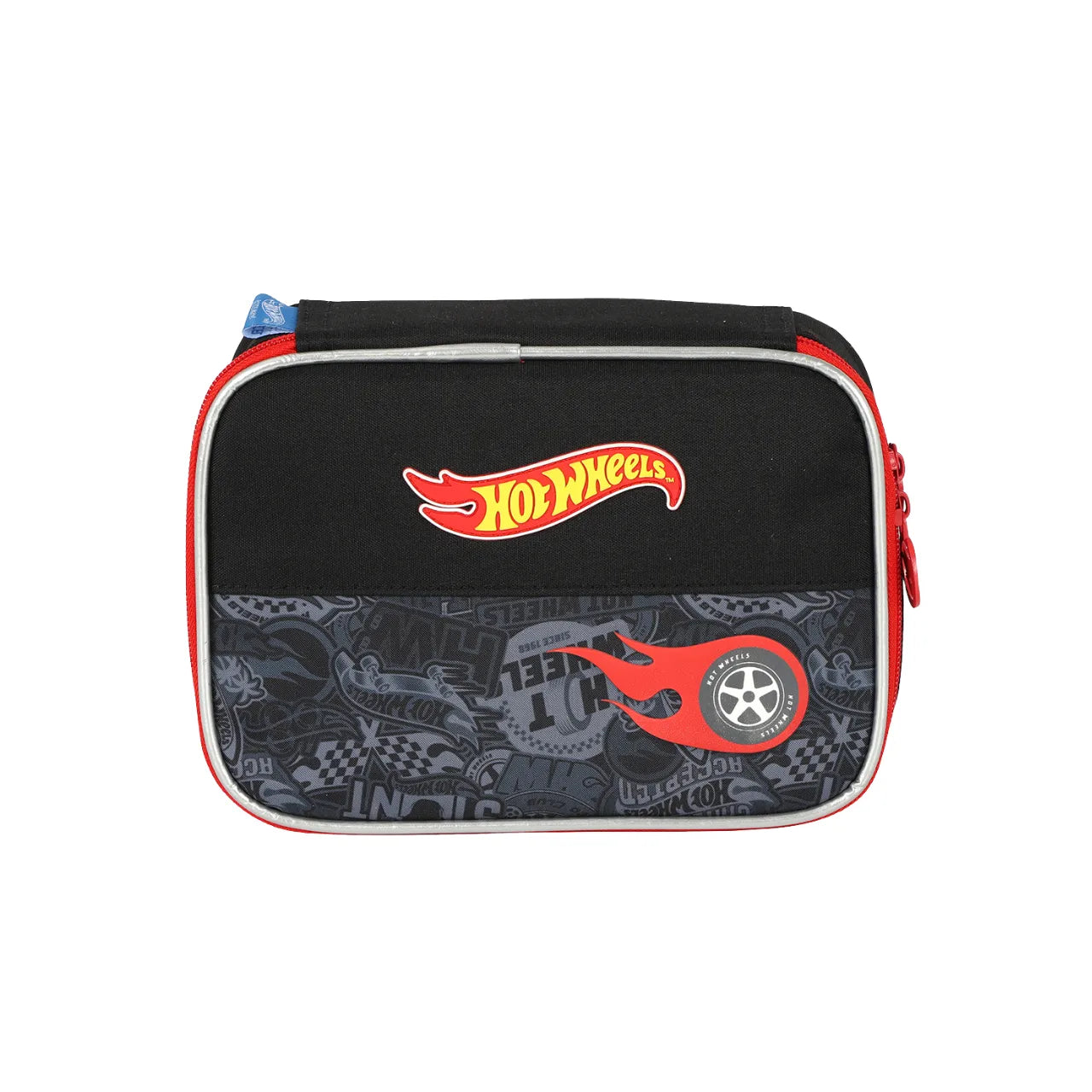 Kit Mochila de Rodas Hotwheels Preta com Estojo Box