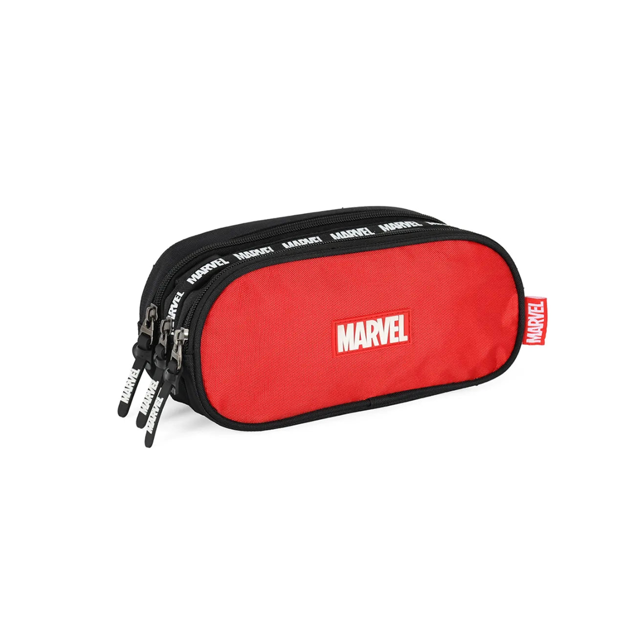 Kit Mochila de Rodas Marvel Vermelha com Lancheira e Estojo