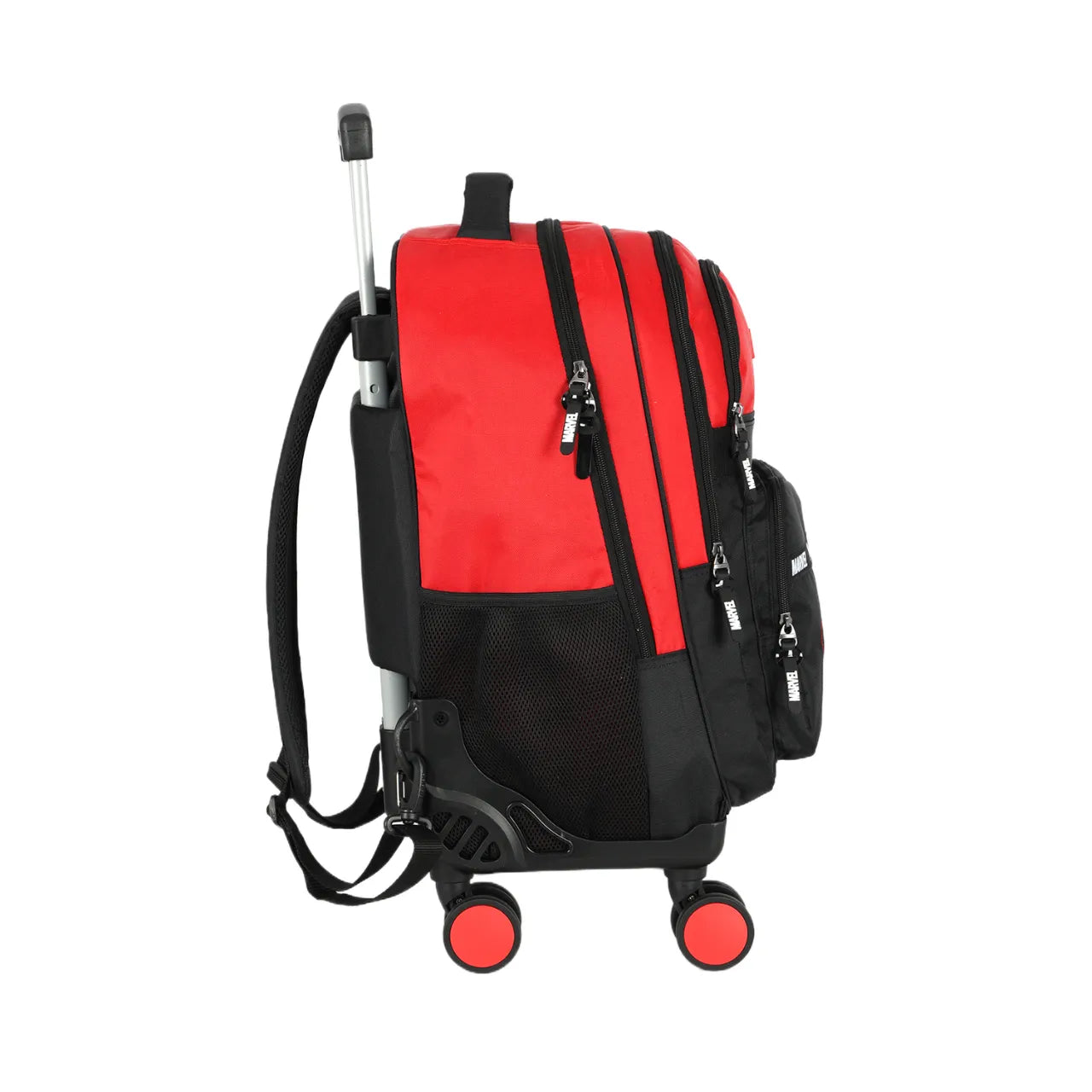 Kit Mochila de Rodas Marvel Vermelha com Lancheira e Estojo