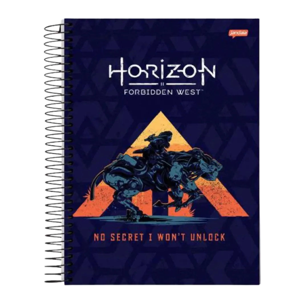Caderno Universitário Horizon Forbidden West 10 Matérias 160 Folhas Jandaia