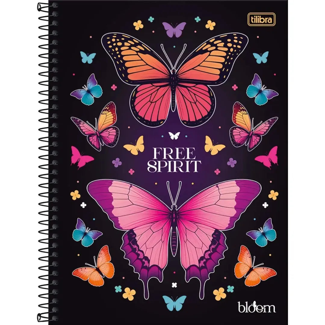 Caderno 20 Matérias Bloom Borboletas Tilibra