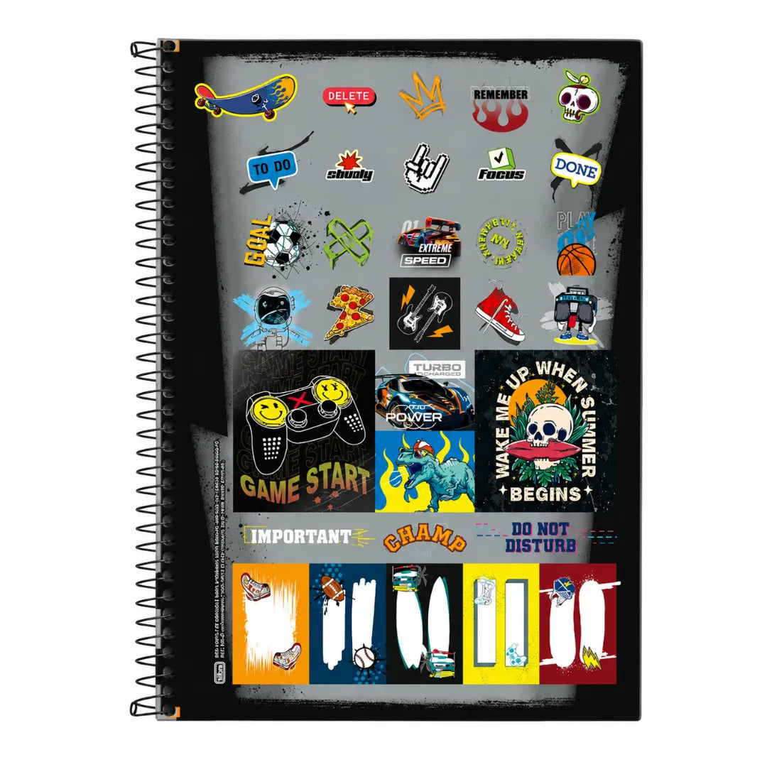 Caderno Universitário Roar and Ride 10 Matérias Tilibra