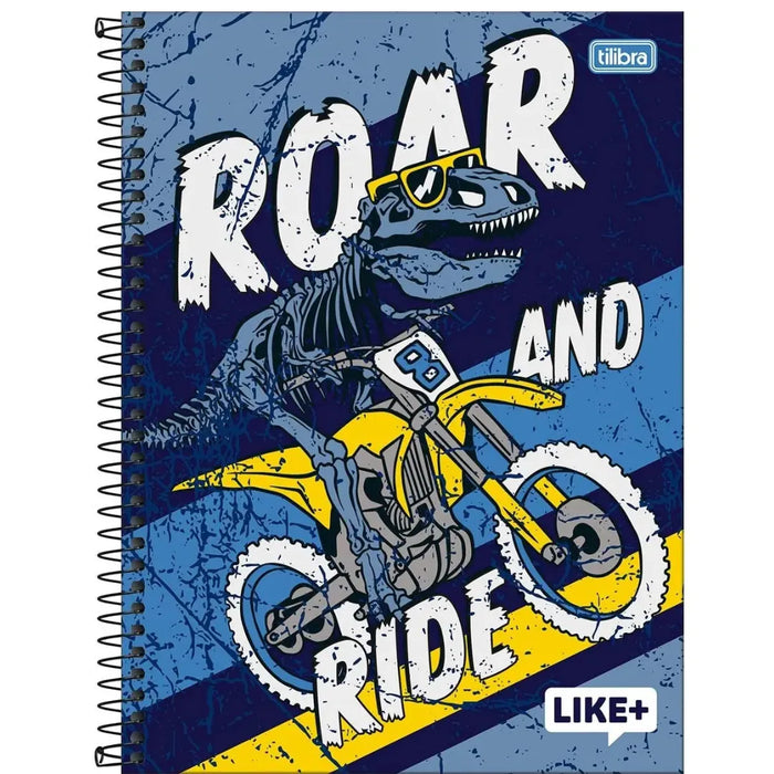 Caderno Universitário Roar and Ride 10 Matérias Tilibra