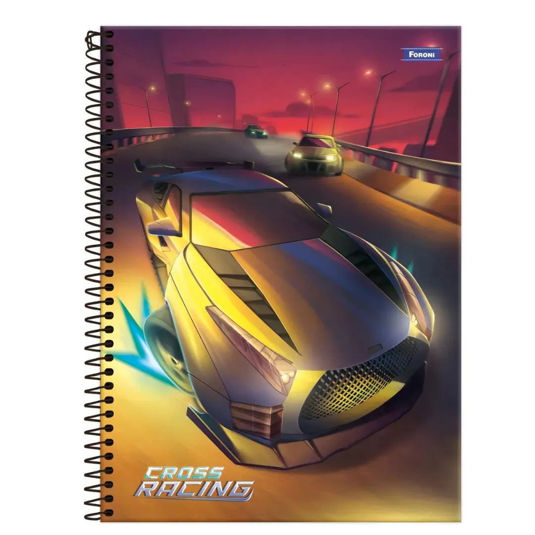 Caderno Universitário Foroni Cross Racing 20 Matérias