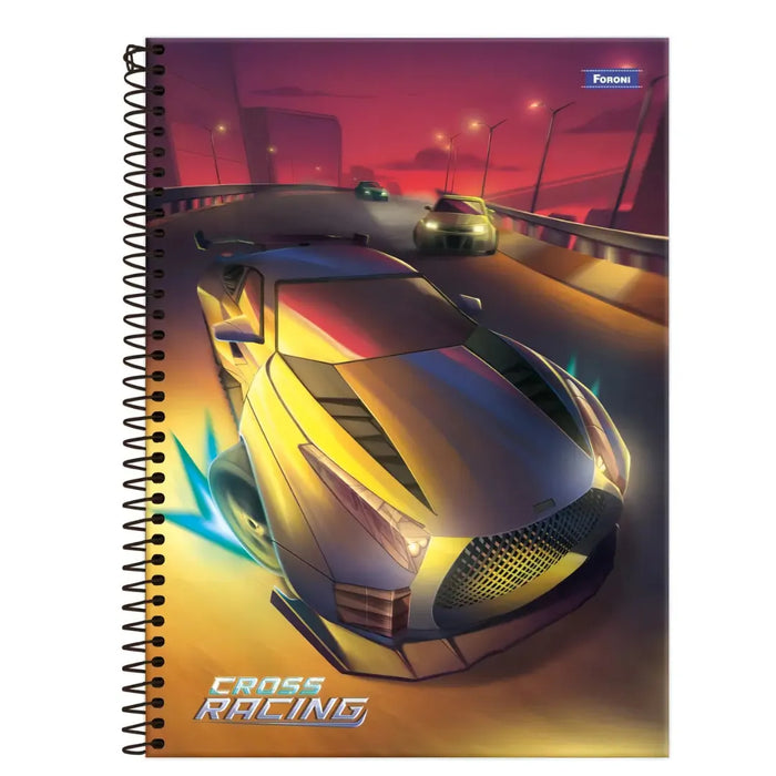 Caderno Universitário Foroni Cross Racing 20 Matérias