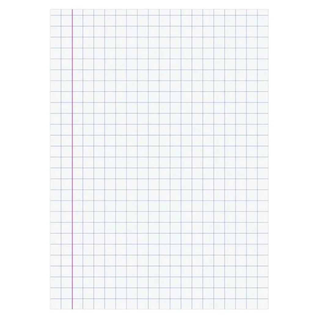 Caderno Quadriculado 1 Rosa Matéria Basic Art Jandaia