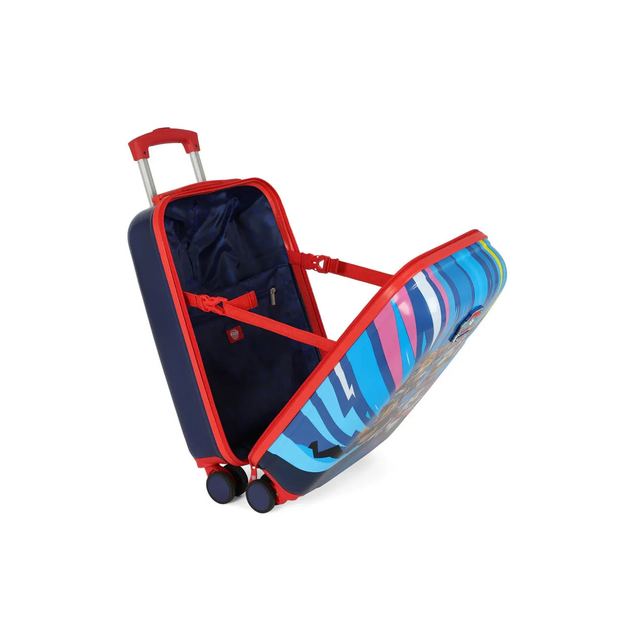 Mala Infantil 10kg Patrulha Canina Azul Luxcel Com Rodas 360°
