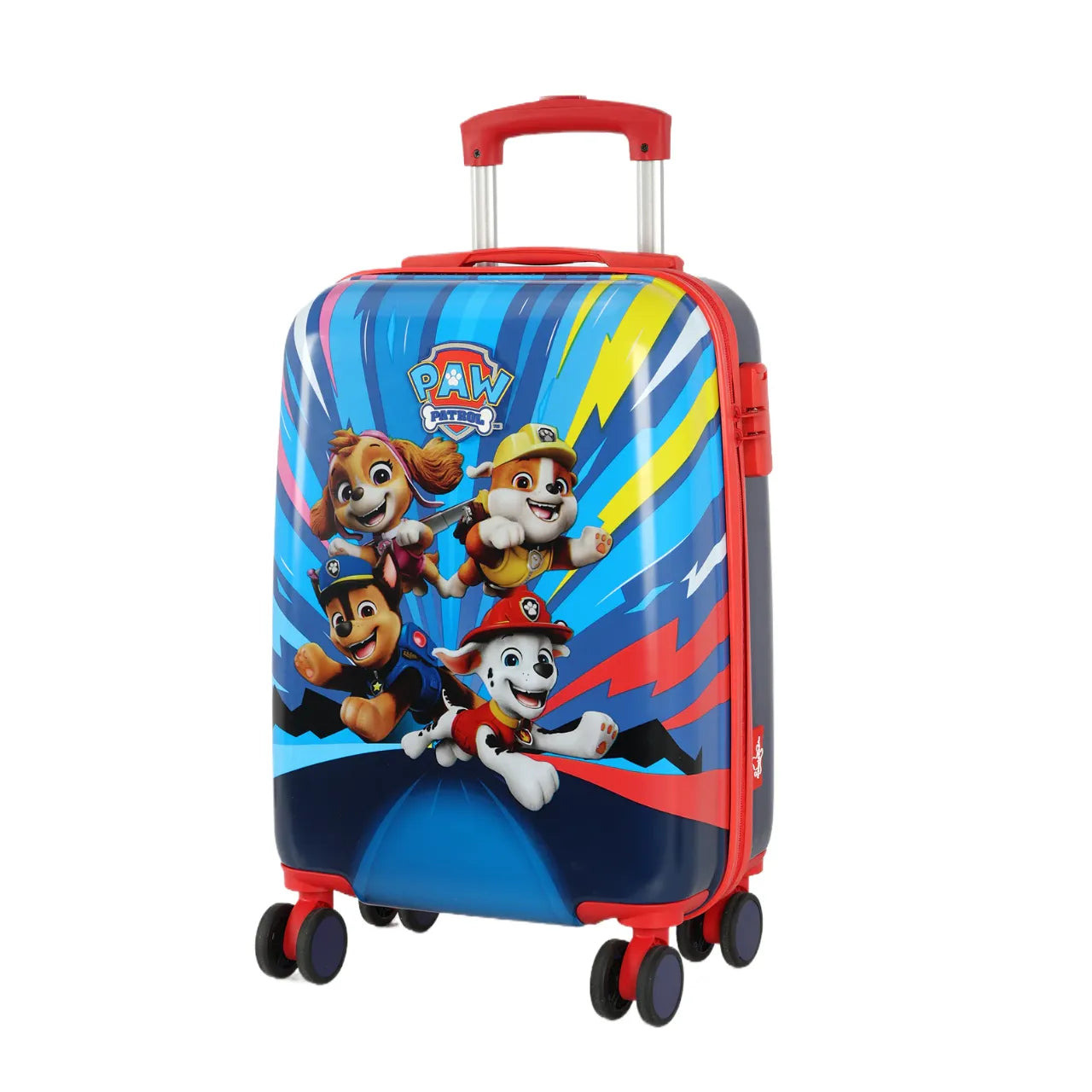 Mala Infantil 10kg Patrulha Canina Azul Luxcel Com Rodas 360°