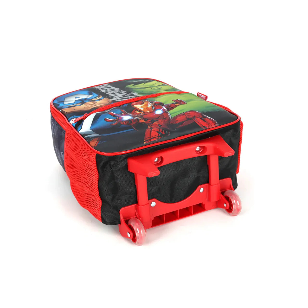 Kit Mochila de Roda Avengers Vermelho com Lancheira e Estojo
