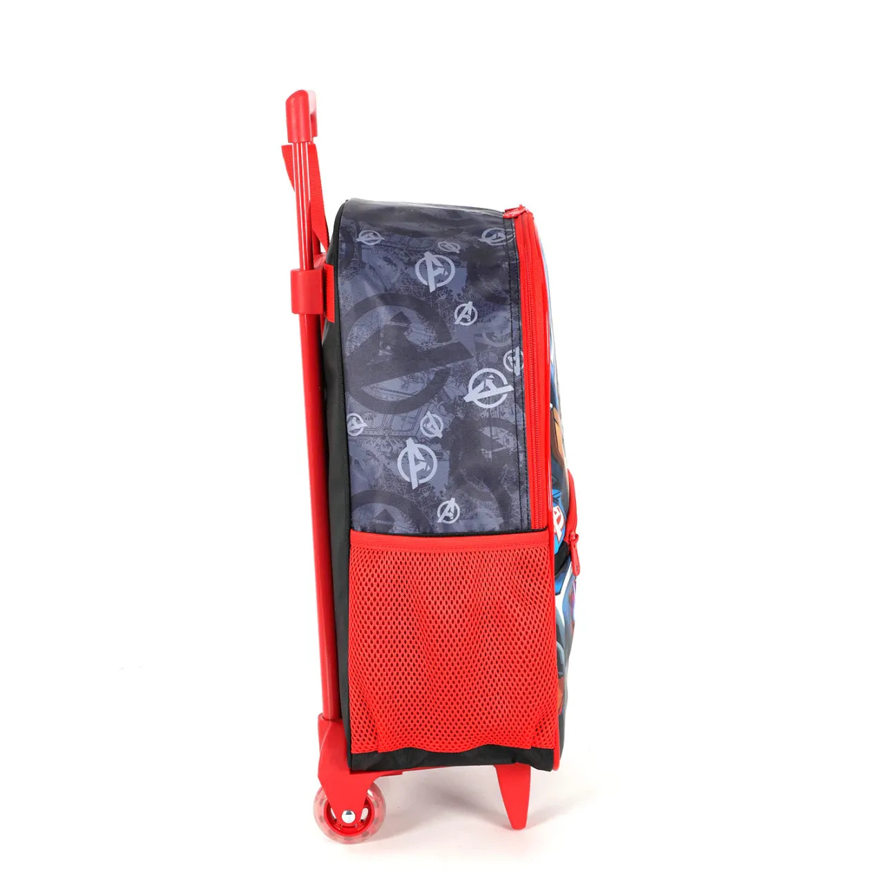 Kit Mochila de Roda Avengers Vermelho com Lancheira e Estojo