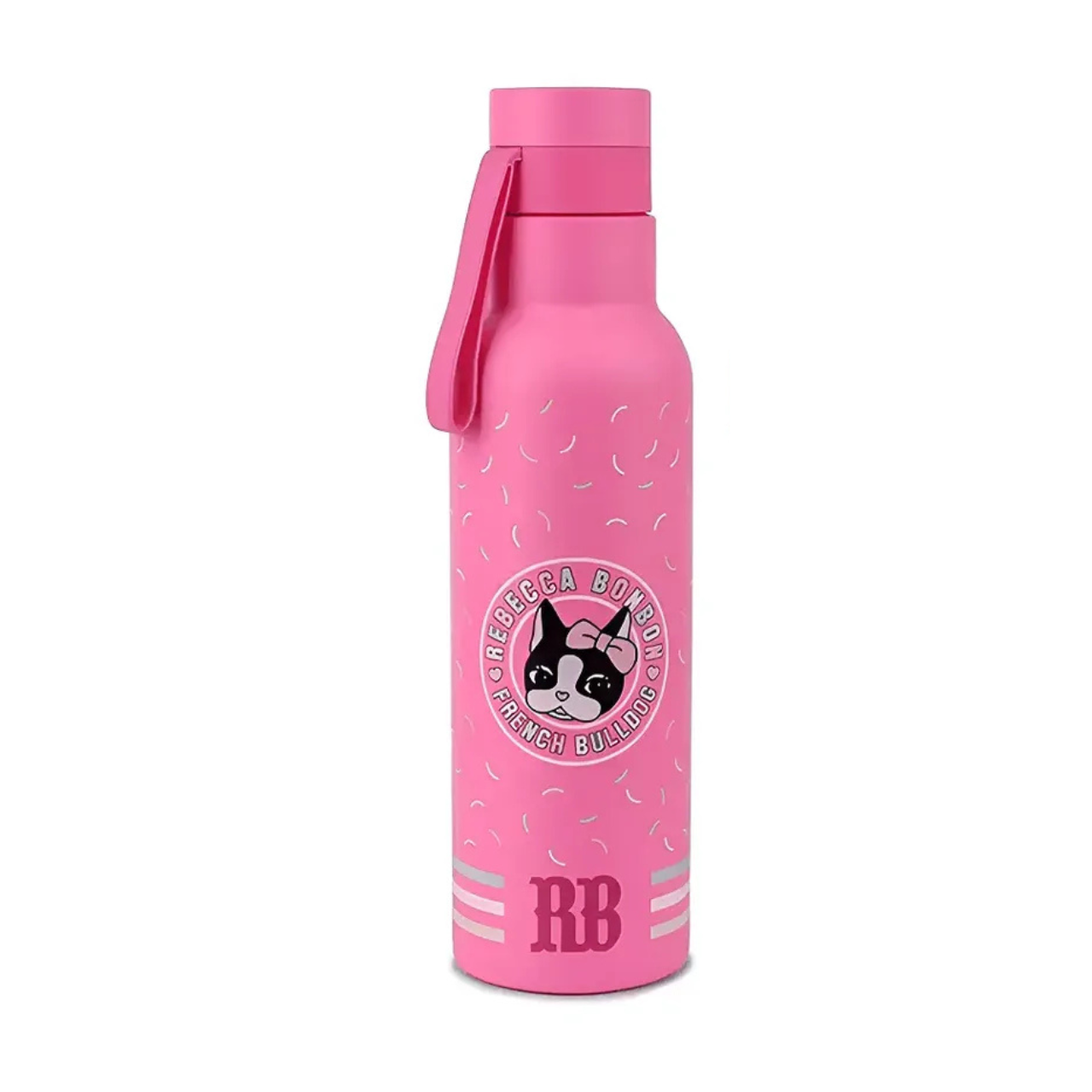 Garrafa Térmica Rebecca Bonbon Bulldog Rosa 500ml