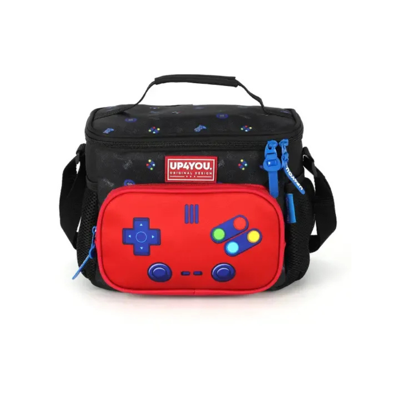 Kit Mochila de Rodas Game com Lancheira e Estojo Box e Removível