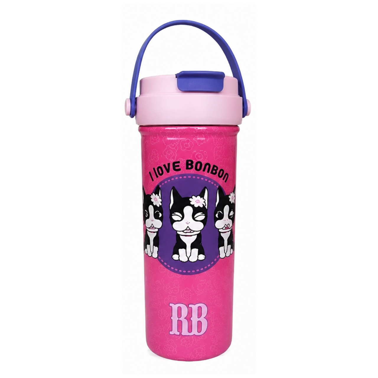 Garrafa Térmica Rebecca Bonbon Rosa I Love BonBon 650ml