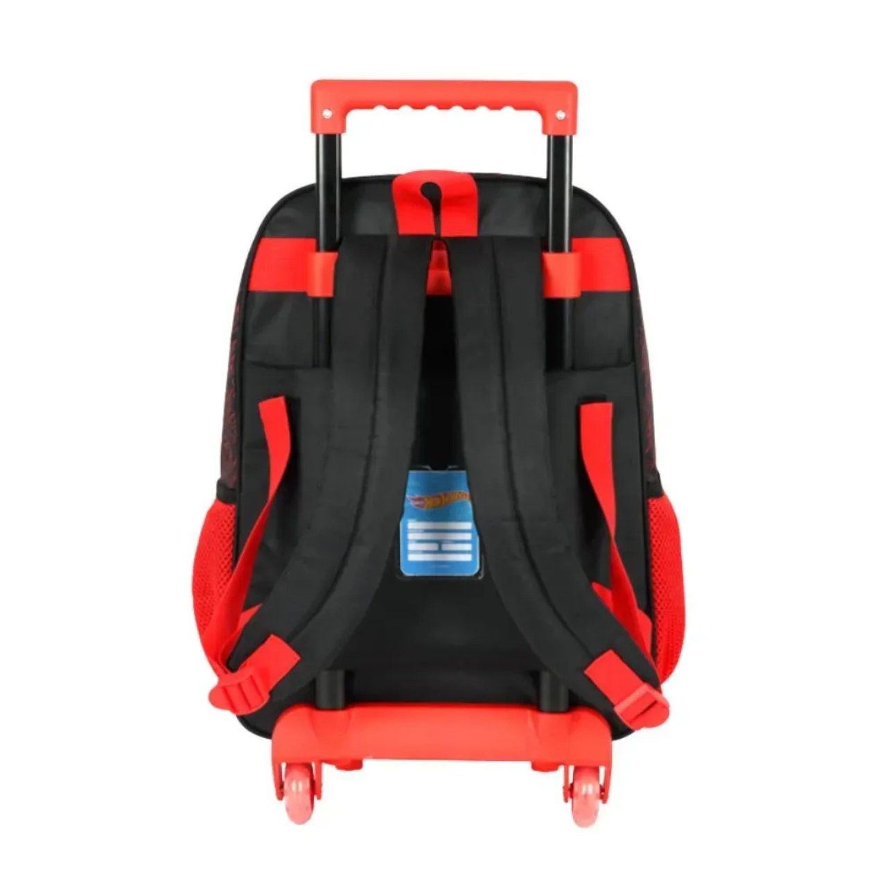 Kit Mochila de Rodas Hot Wheels Vermelha com Lancheira e Estojo