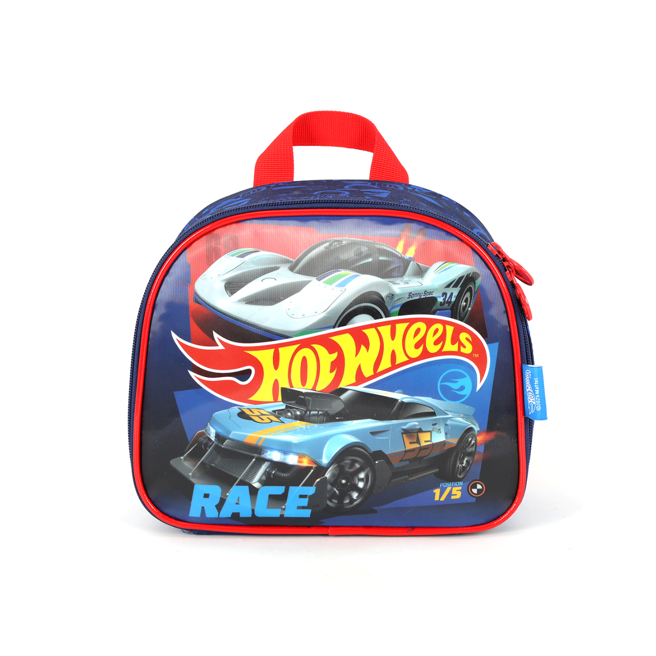 Kit Mochila de Rodas Hot Wheels Vermelha com Lancheira e Estojo