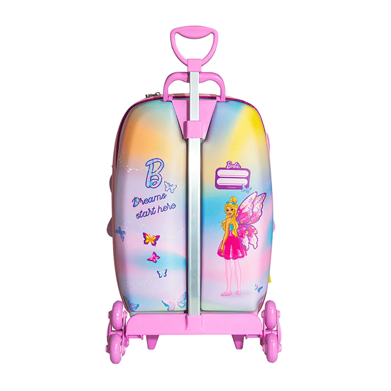 Kit Mochila e Lancheira Barbie Borboleta
